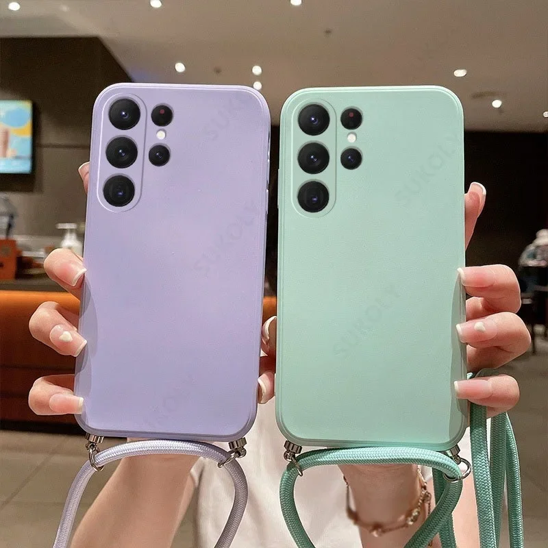 화웨이 P30 P40 메이트 20 30 40 60 프로 실리콘 TPU 커버 명예 70 50 20i 10i 10Lite 8X 9X 용 크로스 바디..