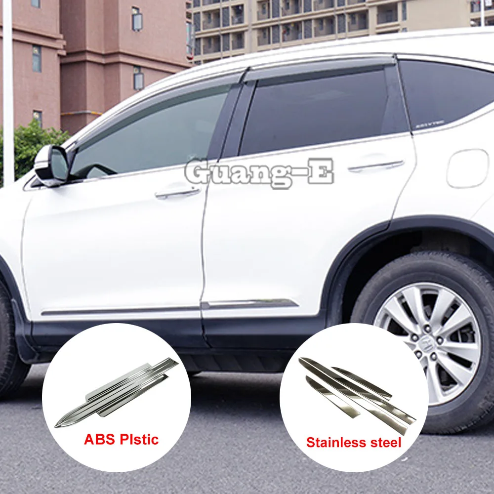 

For Honda CRV CR-V 2012 2013 2014 2015 2016 Car ABS/Steel Stick Side Door Body Trim Strip Molding Stream Lamp Panel Bumper Frame