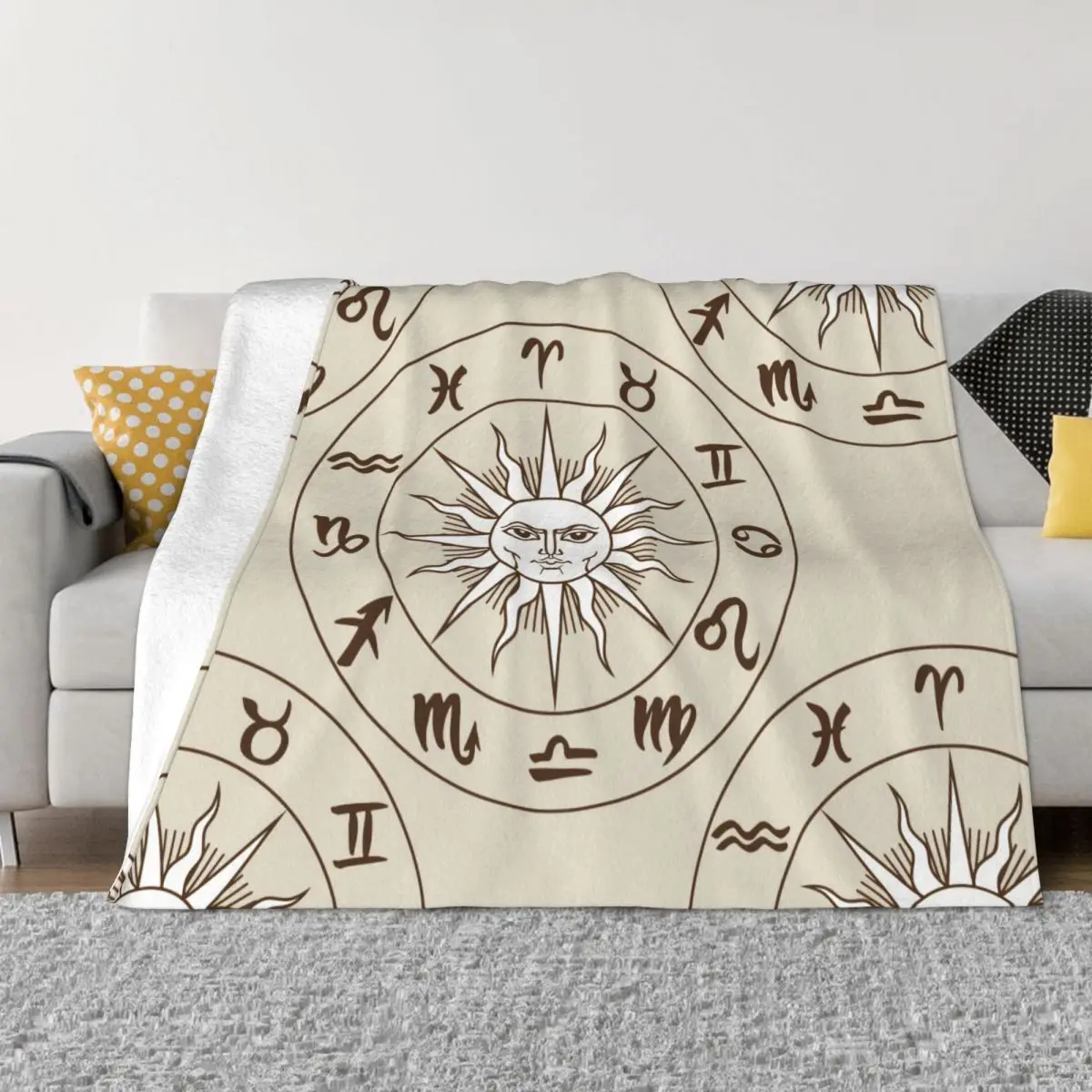 

Horoscope Mystical Tarot Cards Blanket Soft Plush All-Season Comfort Throw Blankets for Durable Long-Lasting Home Decor