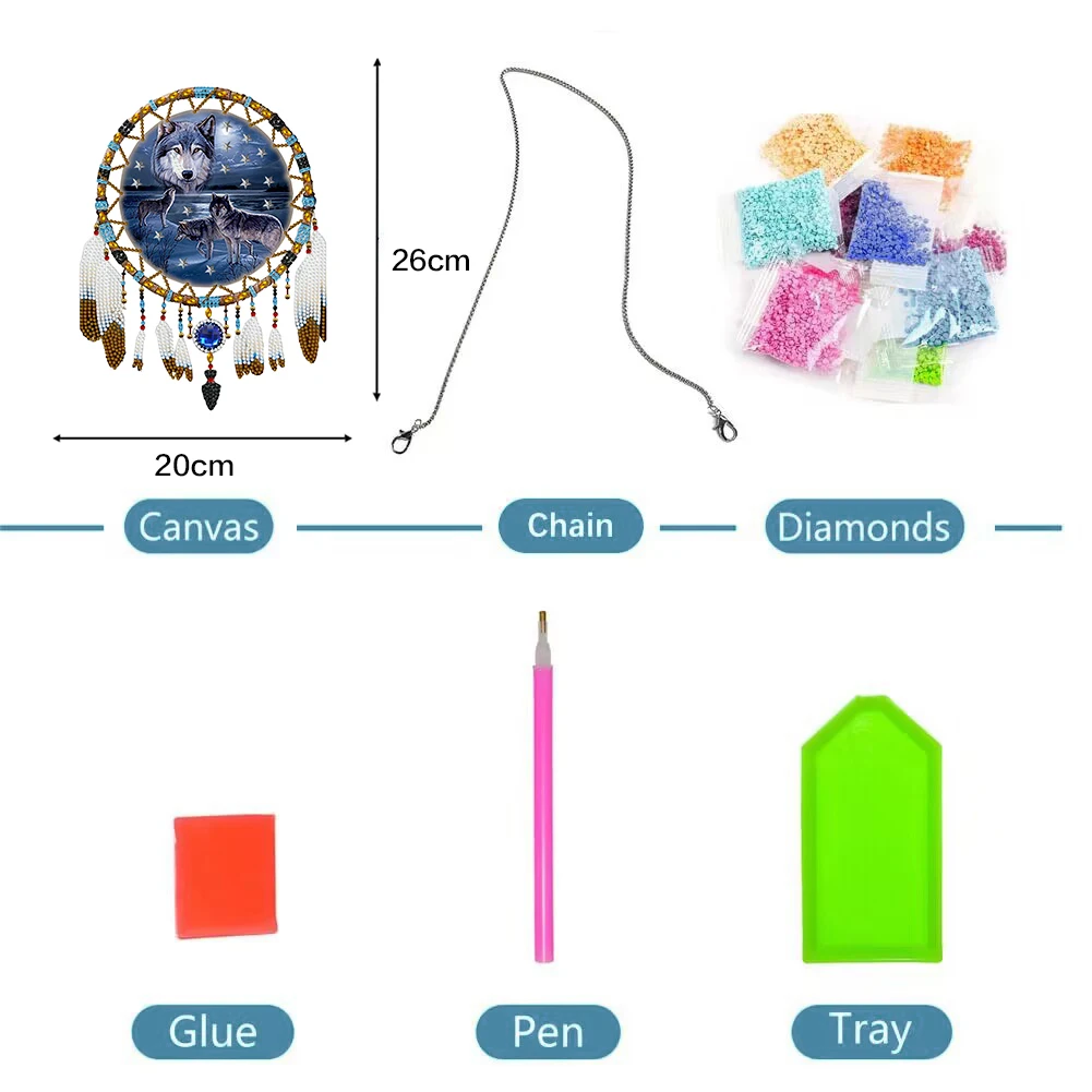 Diyood Kit De Peinture Diaant à Suspendre Pour Adultes - Otif Hibou