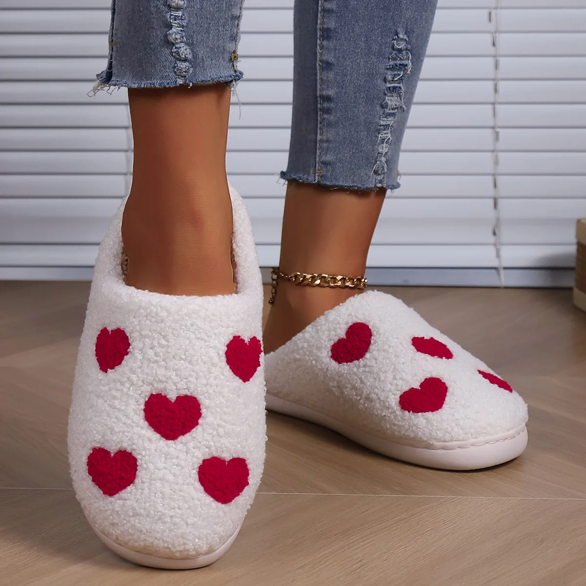 

Lover Heart Cartoon Women Fur Slippers Taylor Style Cozy Comfortable Embroidered Slides Soft TS Swifties Music Tour Houseshoes
