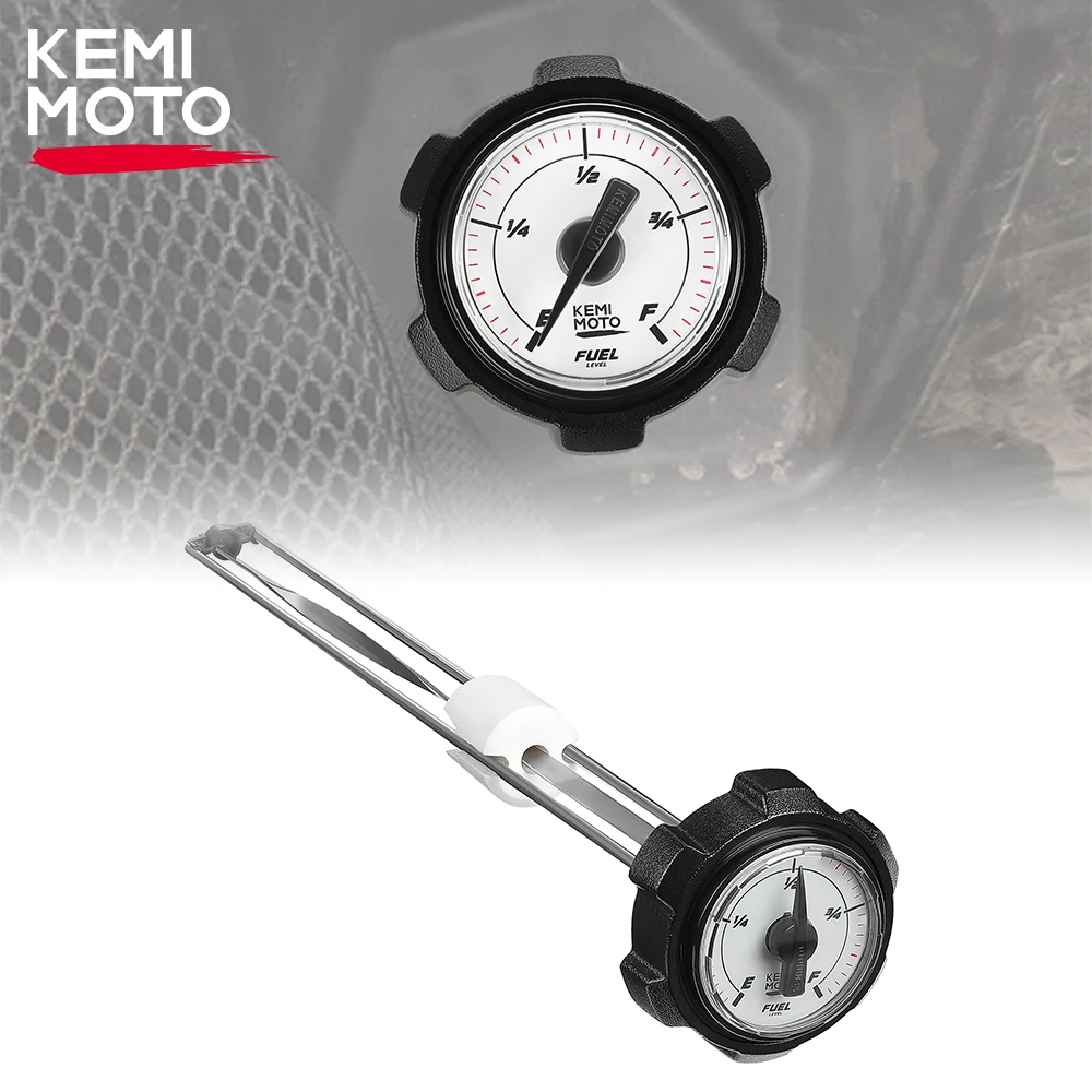 Kemimoto Utv 16" Fuel Tank Gas Cap Fuel Guide Gauge Tank Petrol For