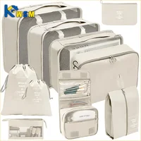 7Pcs Set Travel Organizer Storage Bags Suitcase Packing Cubes Set Cases Portable Luggage Clothes Shoe Tidy Pouch Folding 1