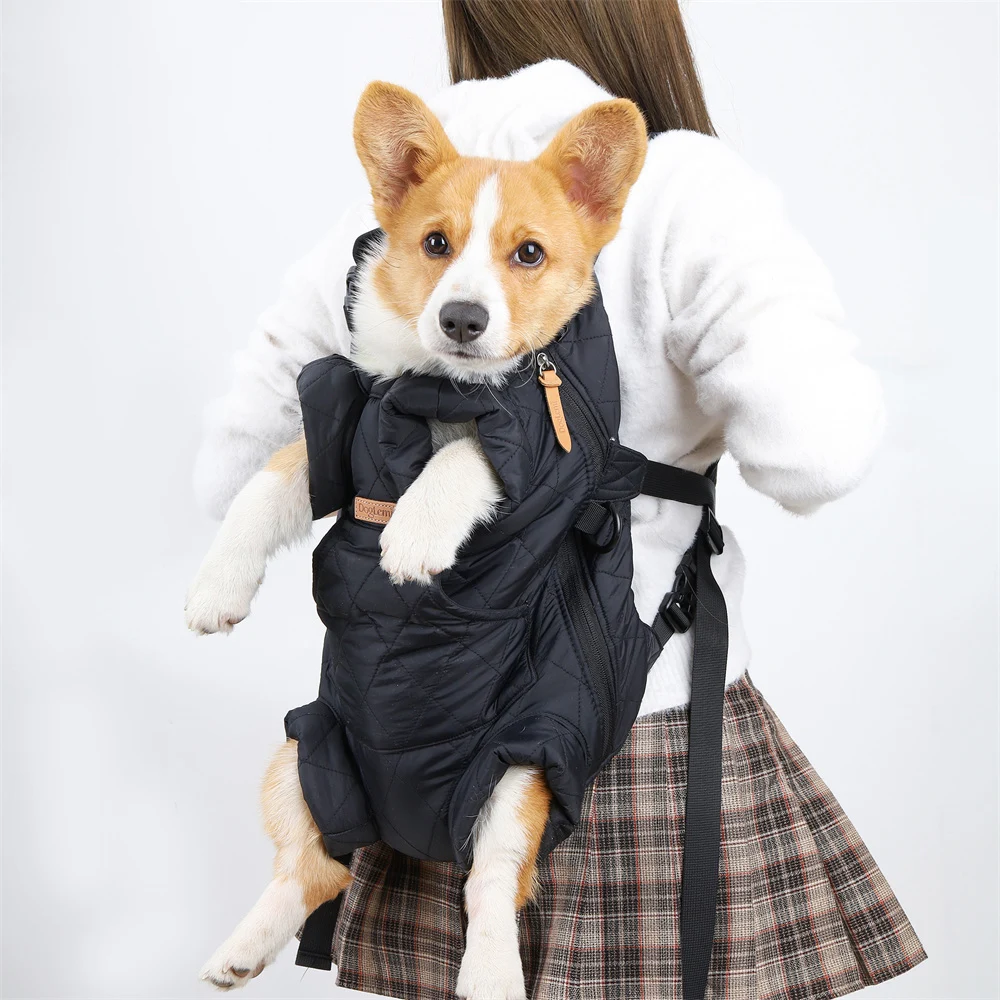 패션 강아지 개 플레이트 캐리어 배낭 겨울 따뜻한 애완 동물 숄더 백 포켓 여행 고양이 Mascotas 액세서리 작은 개를위한