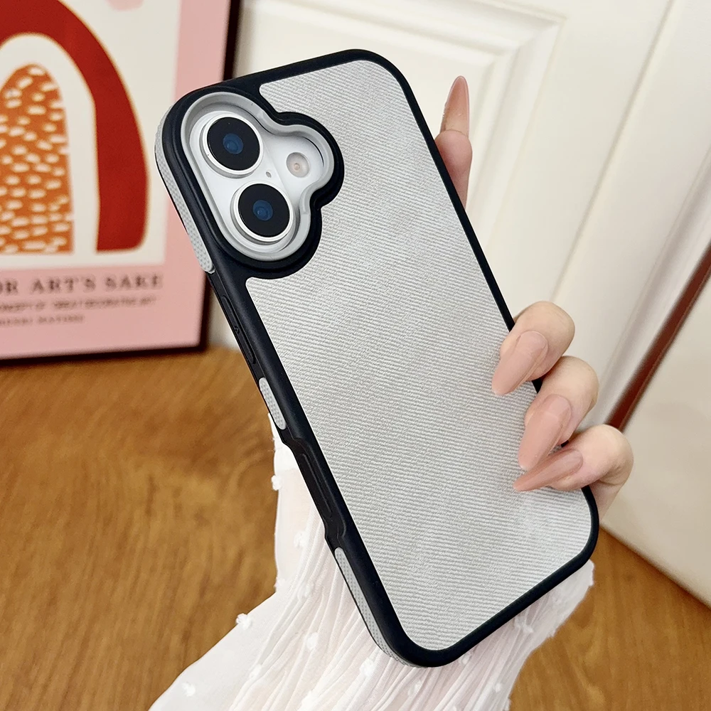 Luxury Retro Leather Texture Shockproof Soft Matte Phone Case Cover