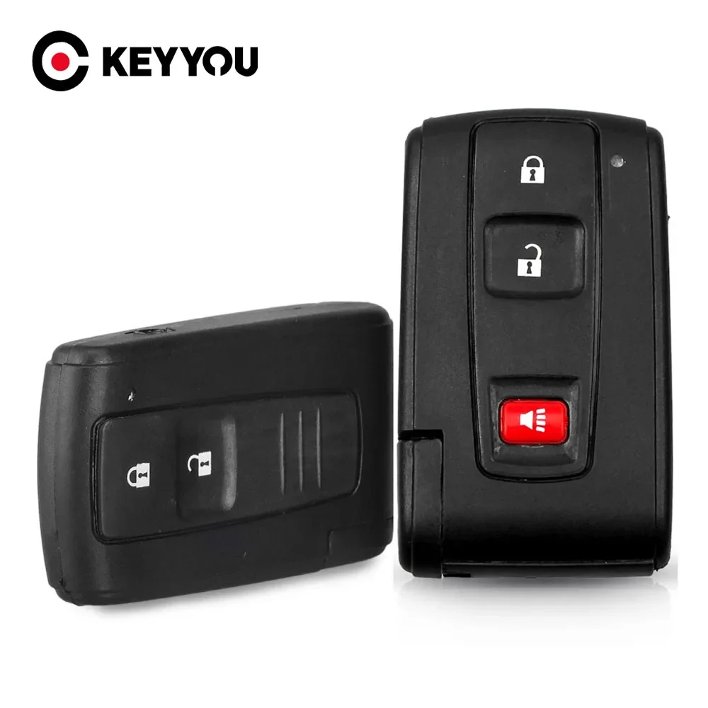 

KEYYOU Remote 2/3 Buttons Car Key Case For Toyota Prius 2004 2005 2006 2007 2008 2009 Corolla Verso Camry Smart Car Key Shell