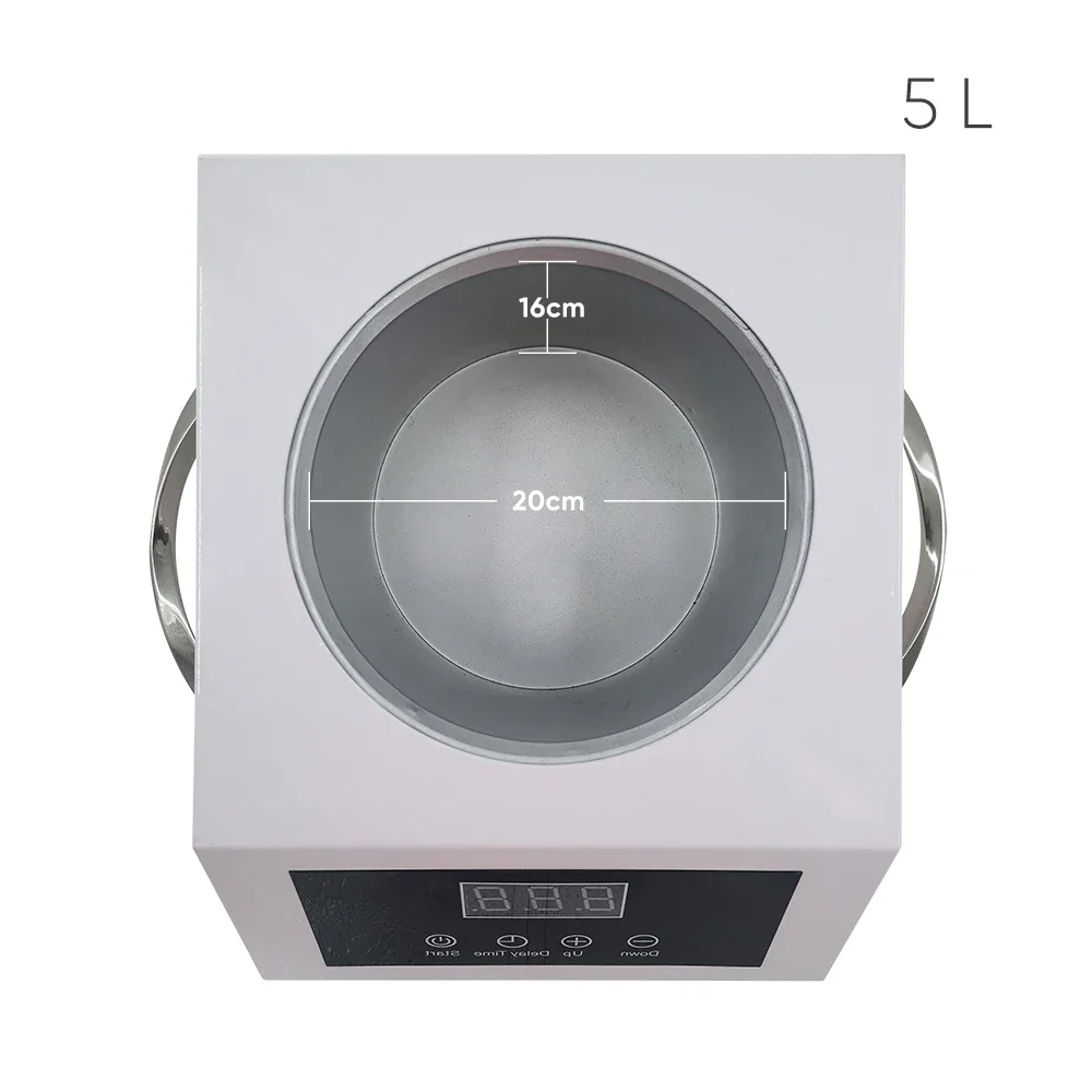 Digital Touch Screen 5000ml Depilatory Wax Heater Extra Large Professional Wax Heater 5L Beauty Salon Pot Warmer Machine