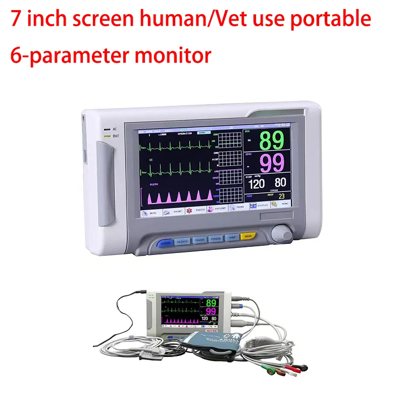   ǻ  ޴ 6-Ķ , ECG, NIBP, PR, SPO2, RESP, TEMP ȯ , Ż  , 7 ġ, 8/10 ġ ũ