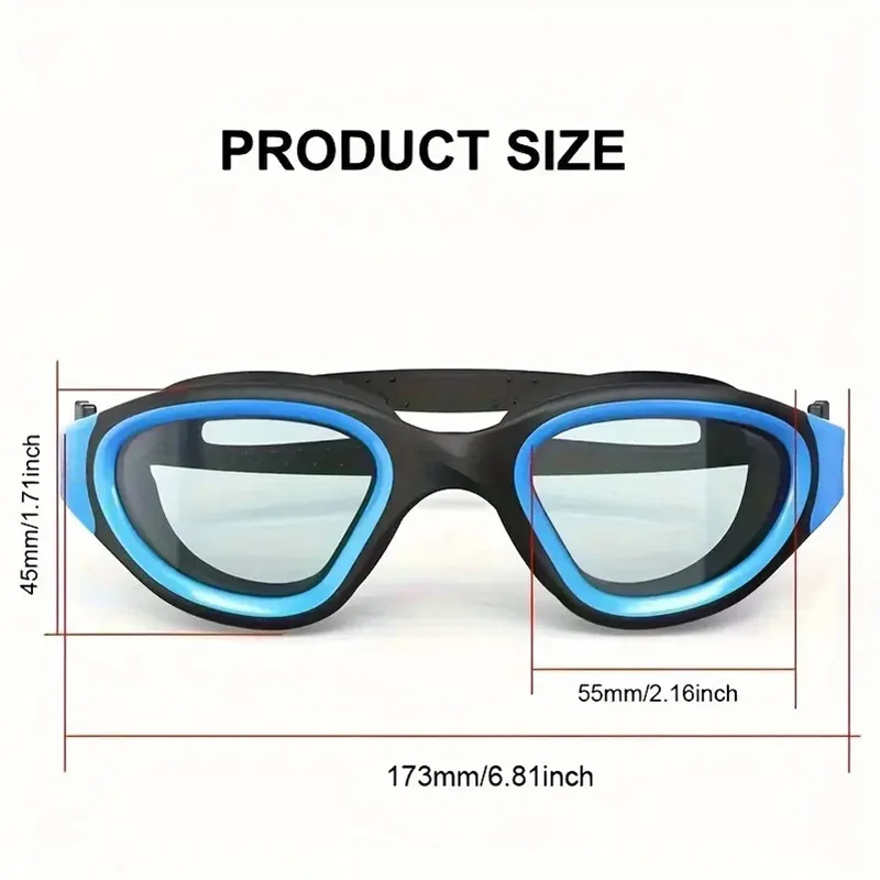 Adult Anti-Fog UV Protection Lens Men Women Swimming Goggles Waterproof Adjustable Silicone Clear Lens Swim Glasses Adults 2