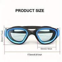 Adult Anti-Fog UV Protection Lens Men Women Swimming Goggles Waterproof Adjustable Silicone Clear Lens Swim Glasses Adults 2