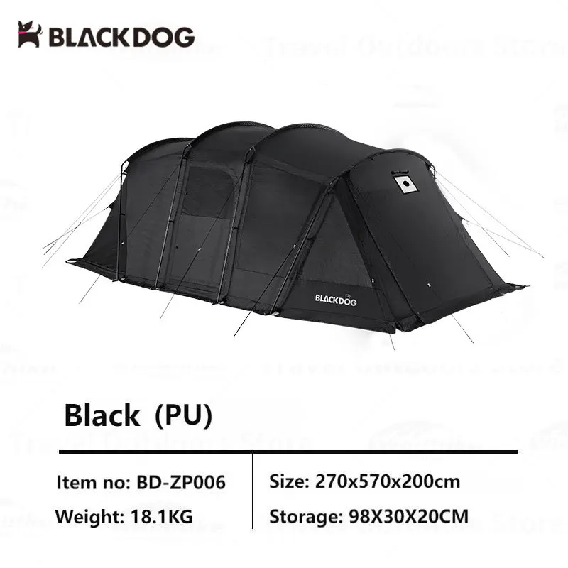 BLACK DOG Tunnel Tent 58 Persons Camping Festivals Camping