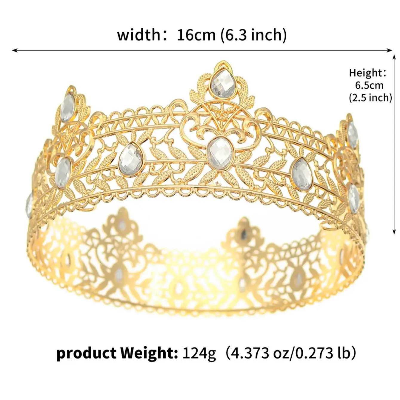 Wedding Tiara Headpiece Hair Accessory for Men