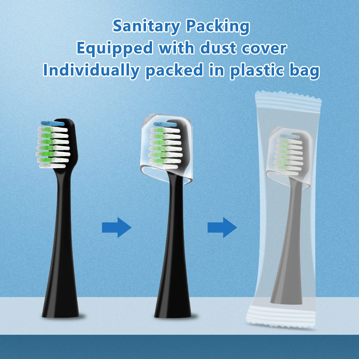 Sonic Replacement Toothbrush Heads Compatible with Waterpik Complete Care 9.0 (CC-01), 5.0 (WP-862) Electric Toothbrush,10 Count 6