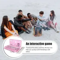 Small Mahjong Set Portable Mahjong Board Games For Adults Traditional Chinese Mahjong Tiles Outdoor Dormitory Travel Game 2
