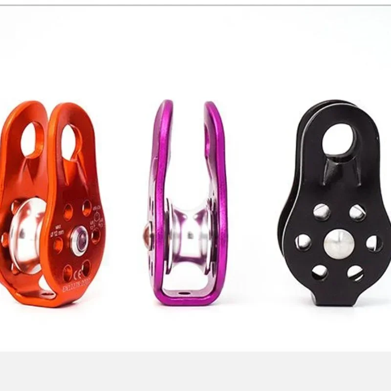 Lifting Rope Pulley Roller Outdoor Climbing Wheels Single Fixed Pulley Caving Exploration Cross Rescue Equipment Accessories 6