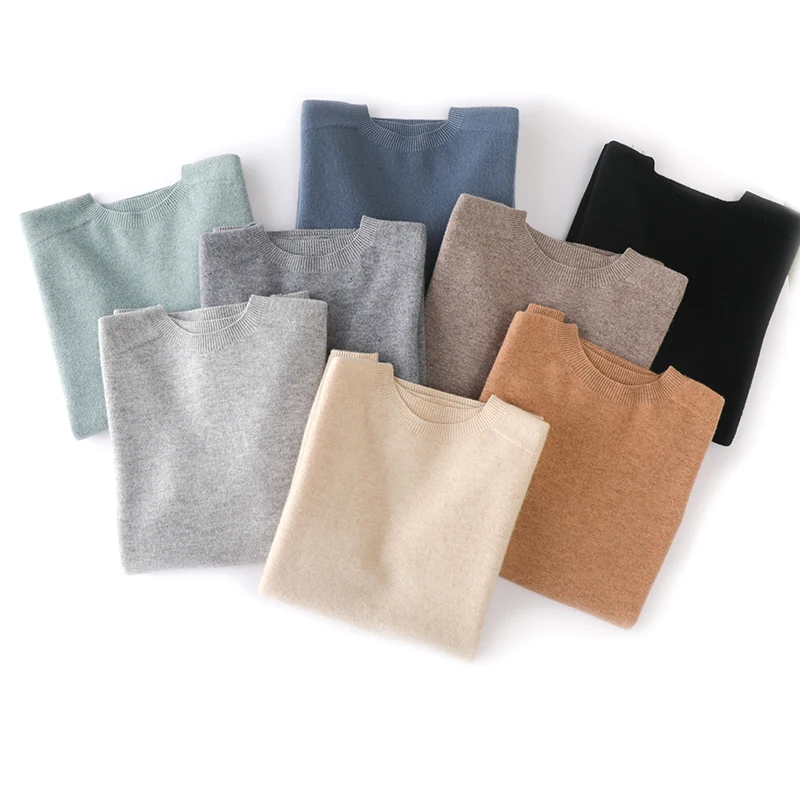 Fashion summer new men's O-neck 100% pure wool sweater short-sleeved knitted pullover casual coat cashmere sweater T-shirt 2023 6