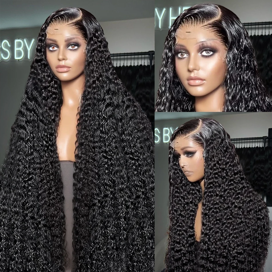 Rosabeauty Curly 13X6 HD Lace Frontal Human Hair Wig Brazilian Glueless 13x4 Deep Wave Lace Front Human Hair Wigs for Women