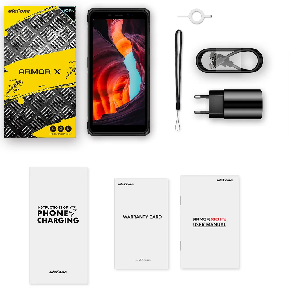 Ulefone Armor X10 Pro Rugged Phone   64GB ROM Waterproof Smartphone 5180mAh telephone 5.45“ Android 12 Phone NFC