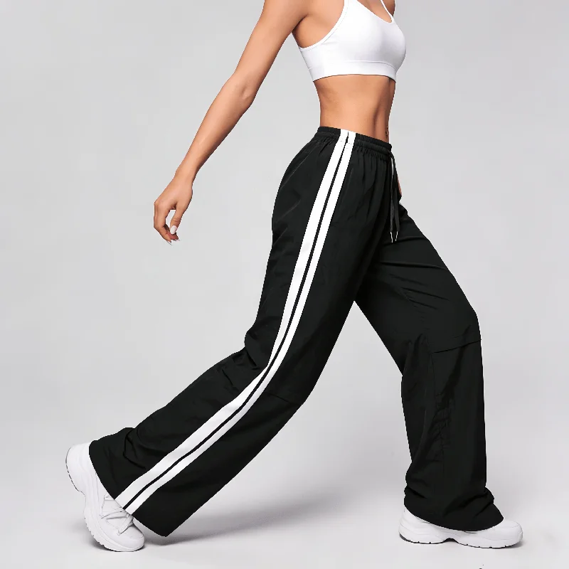 Women High Waist Slim Wide Leg Pants Elegant Breathable Casual Summer Trousers with Pockets Elegant Workwear and Daily Wear - 6