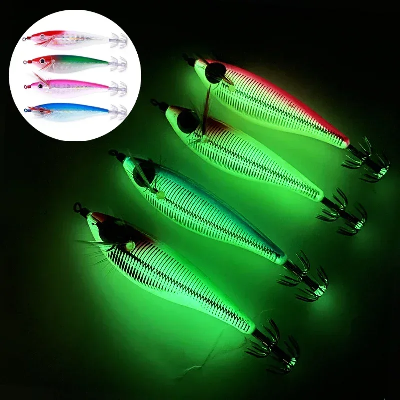 Glow Squid Jig Lure 5