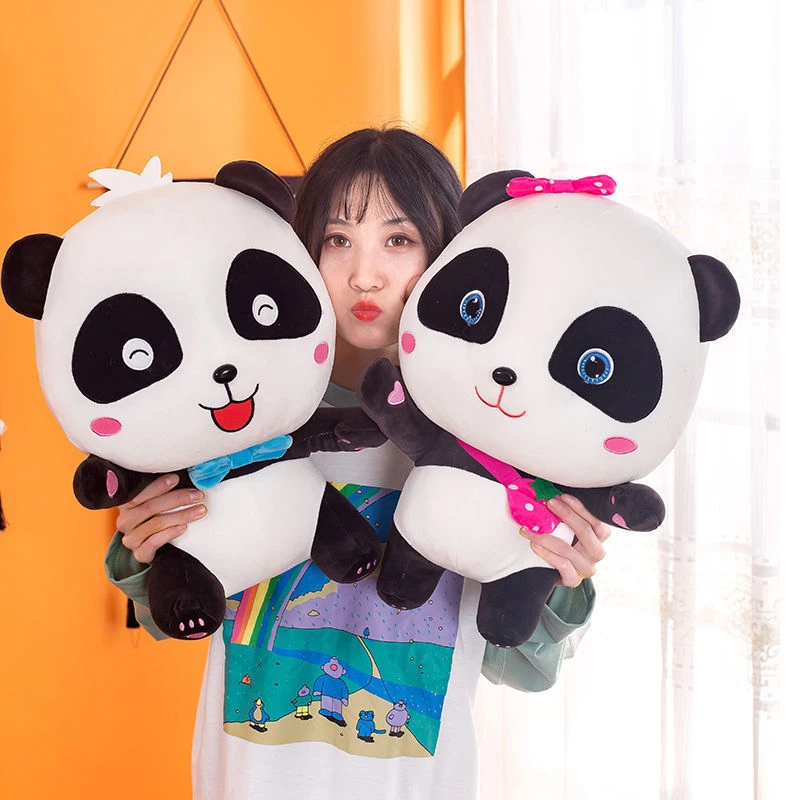Plushie Babybus Kawaii Panda Peluche Per Bambino Farcito Regalo Baby Regalos Miraculous Infantil Menina Cute Pillow Decoration Soft