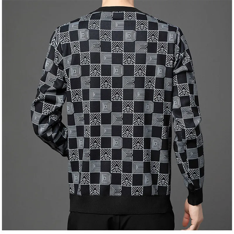 Winter KPOP Fashion Style Harajuku Slim Fit Tops Loose Casual All Match Plush Thickening Knitwear Insert Long Sleeve Sweaters