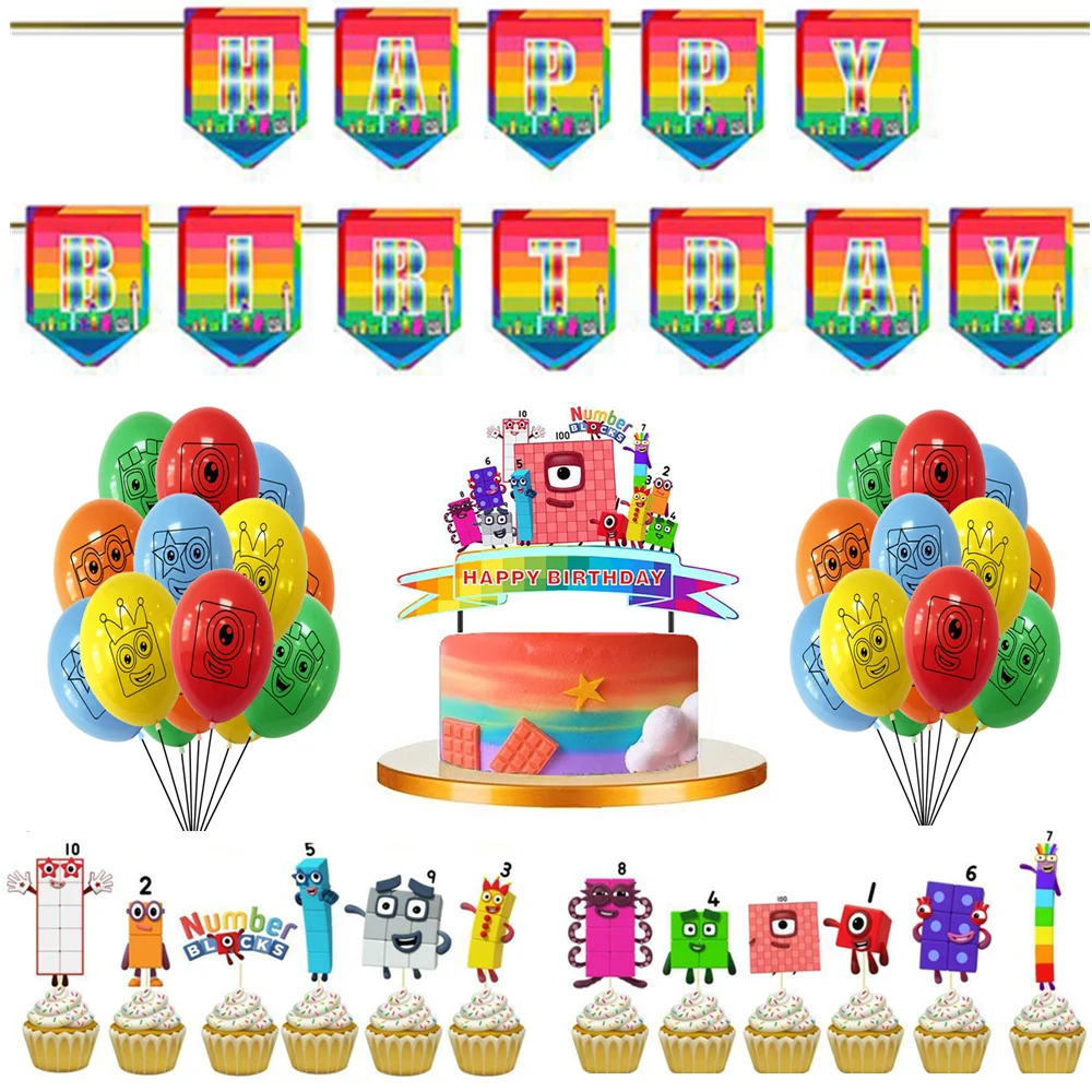 Estad sticas a pie lesionarse numberblocks party decorations