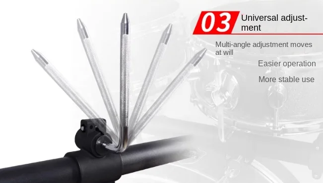 Portable Acoustic Jazz Drum Set with Pedals