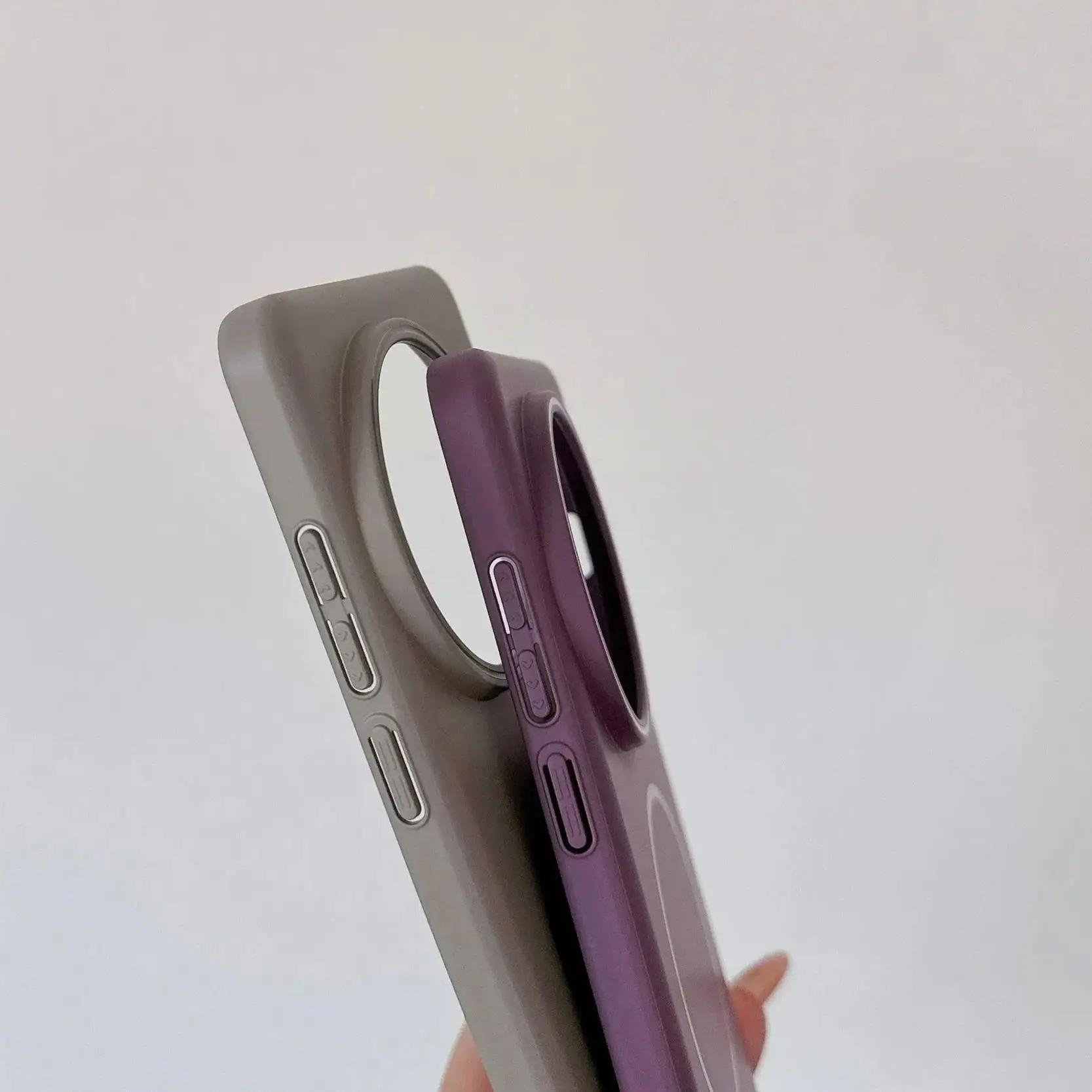 Magnetic Candy Color Frosted Case with Wireless Charging and Matte Color Lens Protection