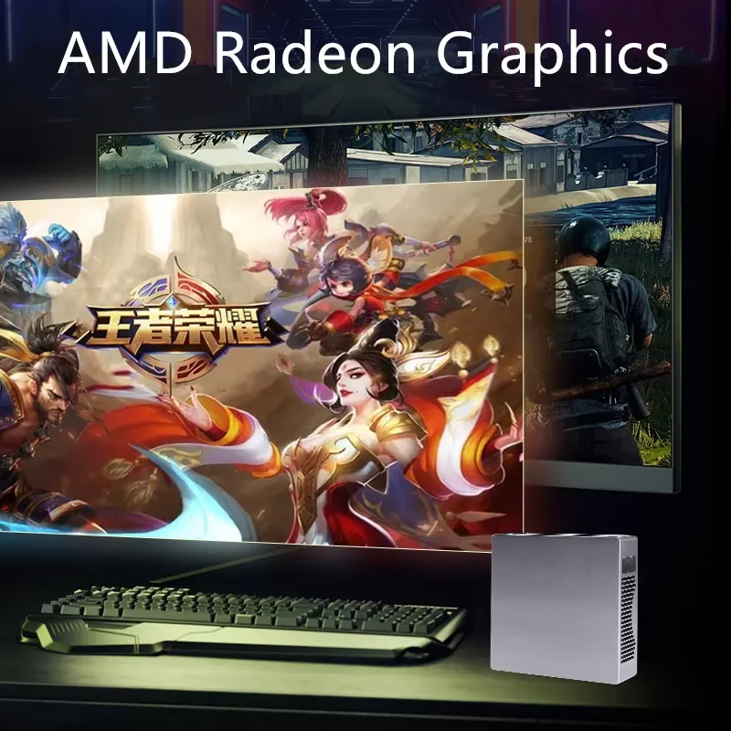 탑톤 미니 PC AMD 라이젠 9 5900HX ES 게이밍 PC 5700U ES 8코어 16스레드 윈도우11 2개 DDR4 슬롯 2개 NVMe 슬롯 오피스 데스크탑 NUC