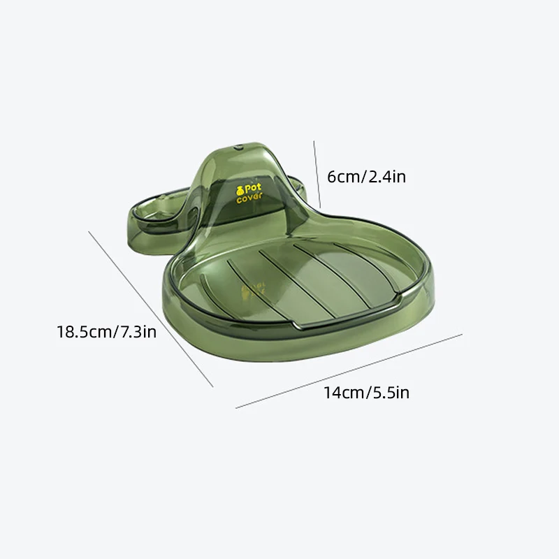 Houseeker Kitchen Pot Lid Holder Stable Base Pan Cover Shelf Convenient Tableware Storage Rack Kitchenware Organizer