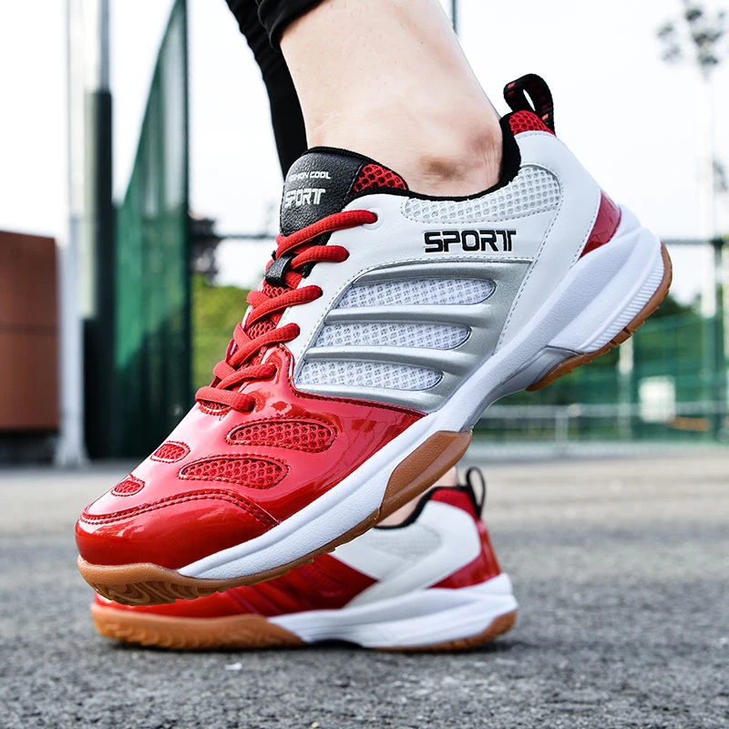 Tennis Shoes Men Women Professional Breathable Badminton Volleyball Shoes Indoor Sport Anti-Slippery Pingpong Training Sneakers