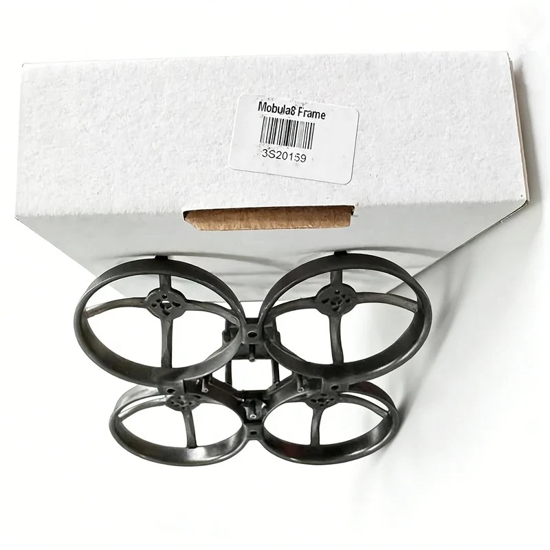 Détail du châssis FPV Whoop 85mm léger 11.5g pour Mobula8, micro drone en gros plan