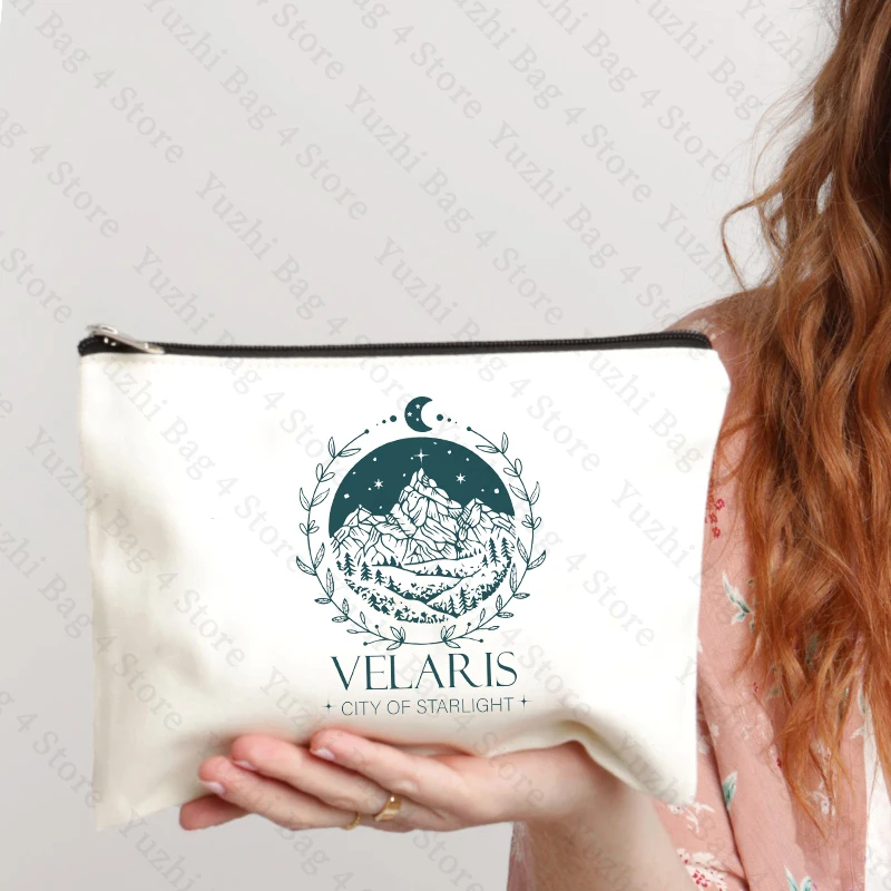 Velaris City of Starlight Pattern Makeup Bag Court of Dreams Cosmetic Case A Court of Thorns and Roses Merch Women Bolsos 6