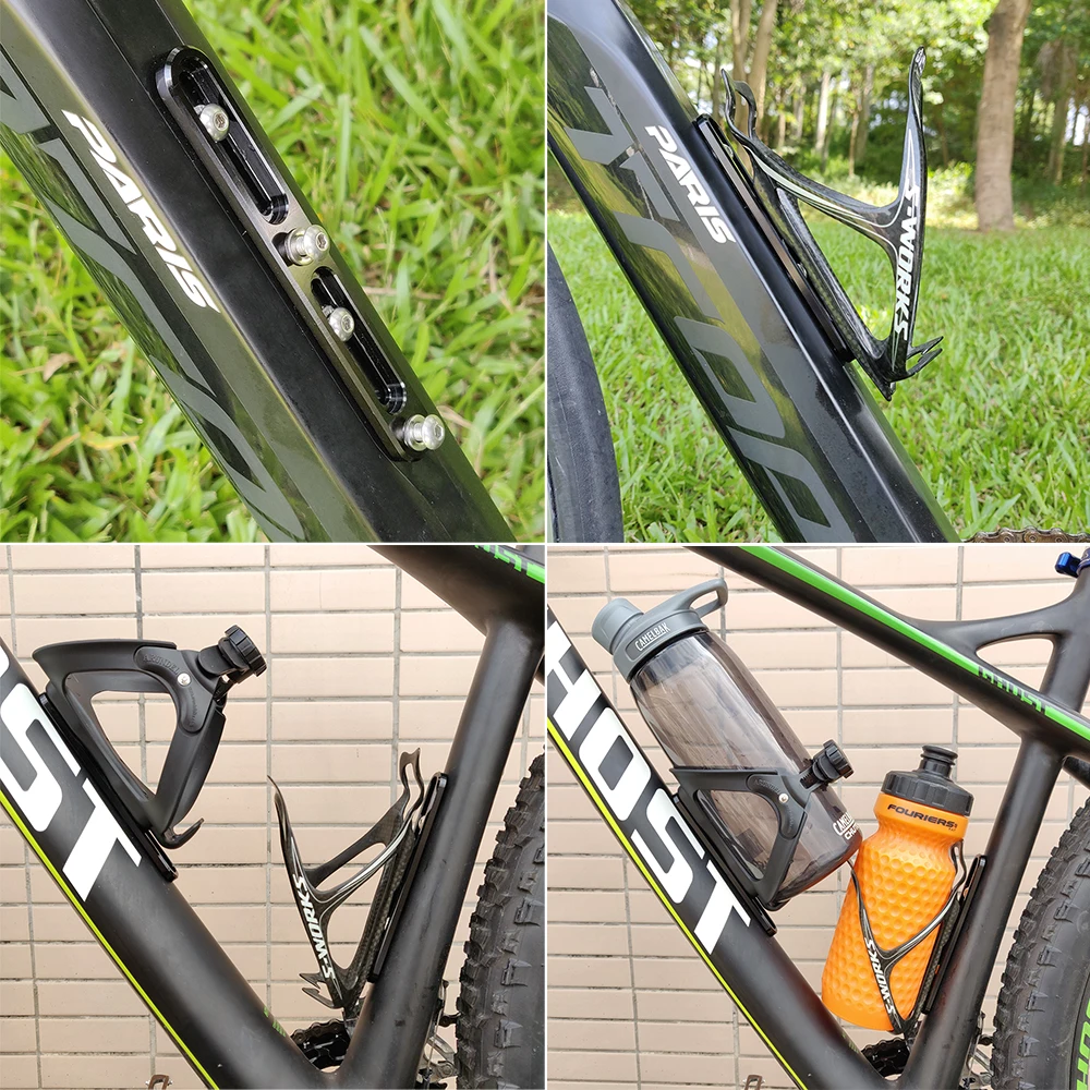 Cycling Bottle Holder Adapter Road Mountian Bike Bottle Cage Mount Adapter Bicycle Alt Position Cage Mount B-RAD Mounting Base bicycle water bottle cage bicycle bottle holder water bottle holder