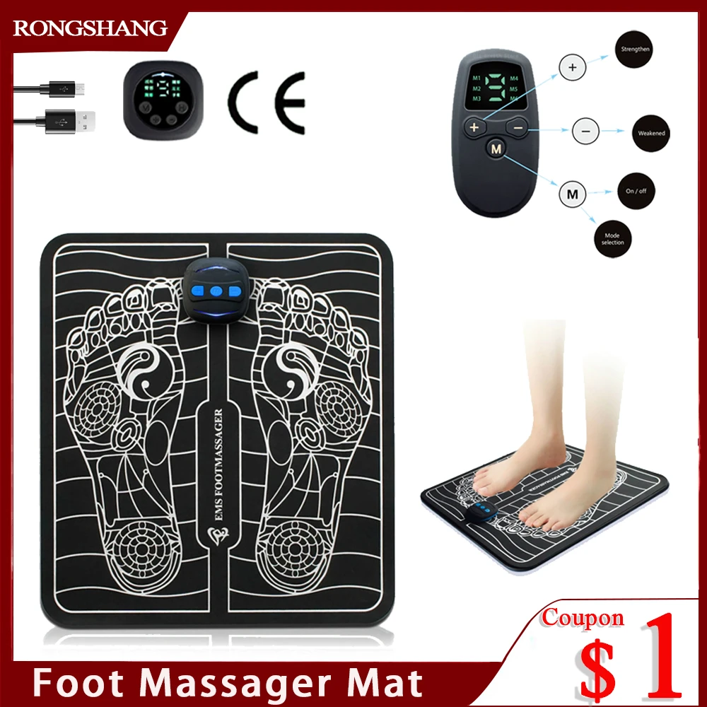 Ems Massag Ems Electric Massage Mat Intelligent Foot Massager Cushion