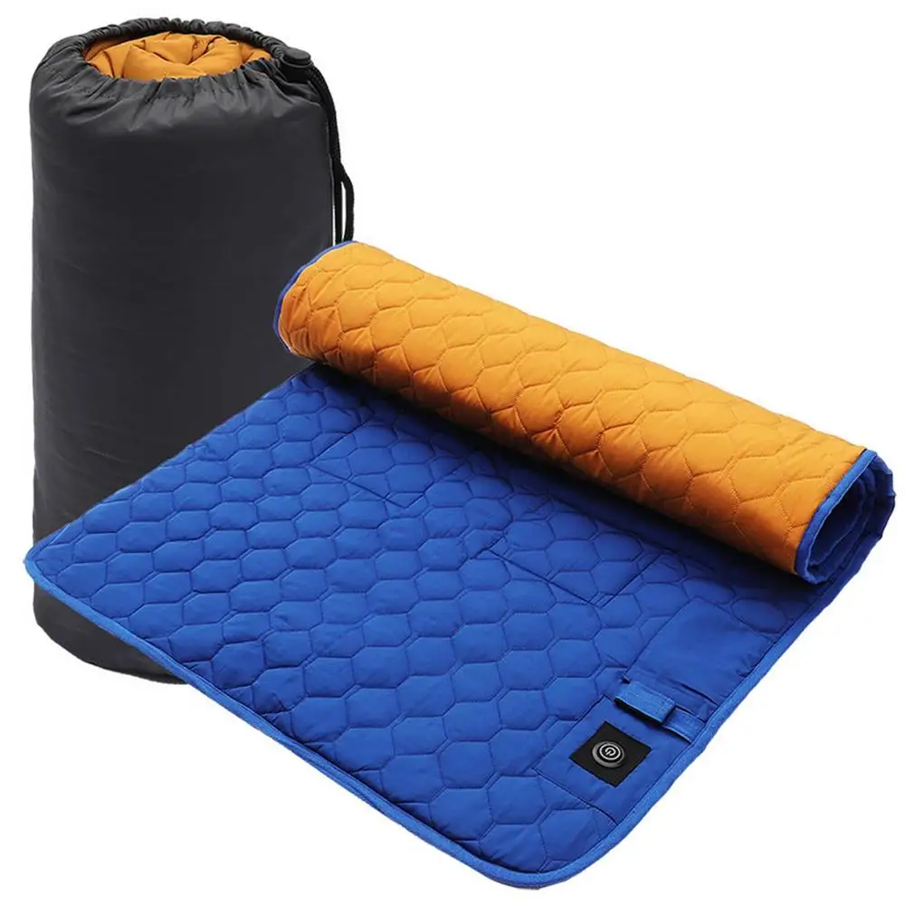 Description Picture 2 of itemHeated Sleeping Bag Pad Heated Sleeping Bag Liner 7 Heating Zones Operated By Battery Power Bank USB Heating Sleeping Mat