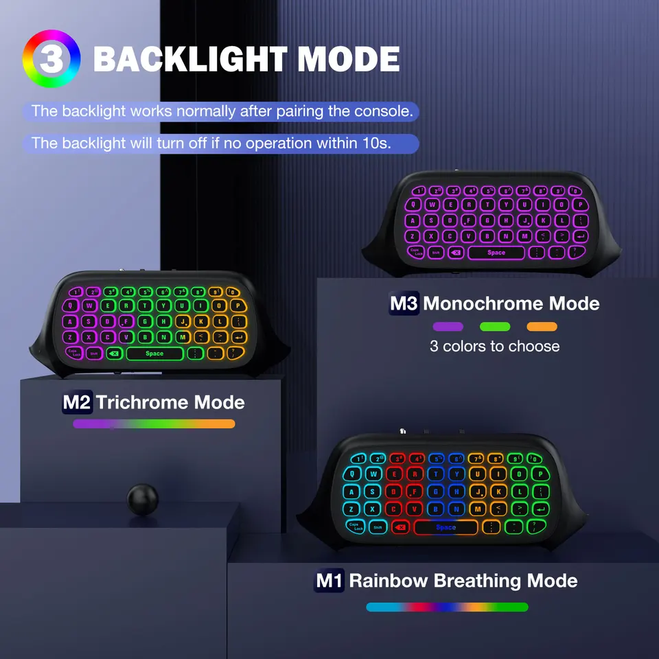 MoKo RGB Backlight Keyboard for Xbox One Controller,Xbox Series X