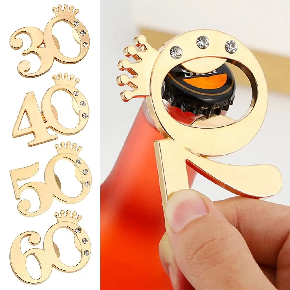 

Souvenir Number shape Party Supplies Guest Return Gifts Bar Tool Age Birthday Beer Opener Bottle Openers