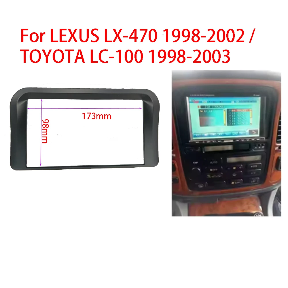 Perfect Fit 2-DIN Radio Dash Kit For Lexus LX-470 & Land Cruiser 100 - View #9