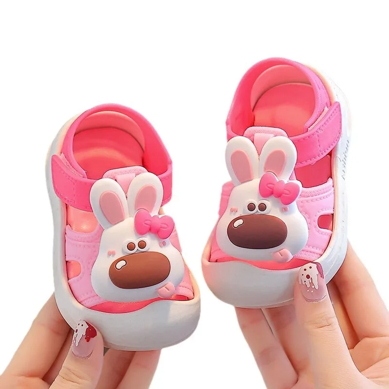 Baby Boys Girls Sandals Summer Cartoon Garden Shoes Soft Bottom Anti Slip Walking Comfortable Beach Sandals