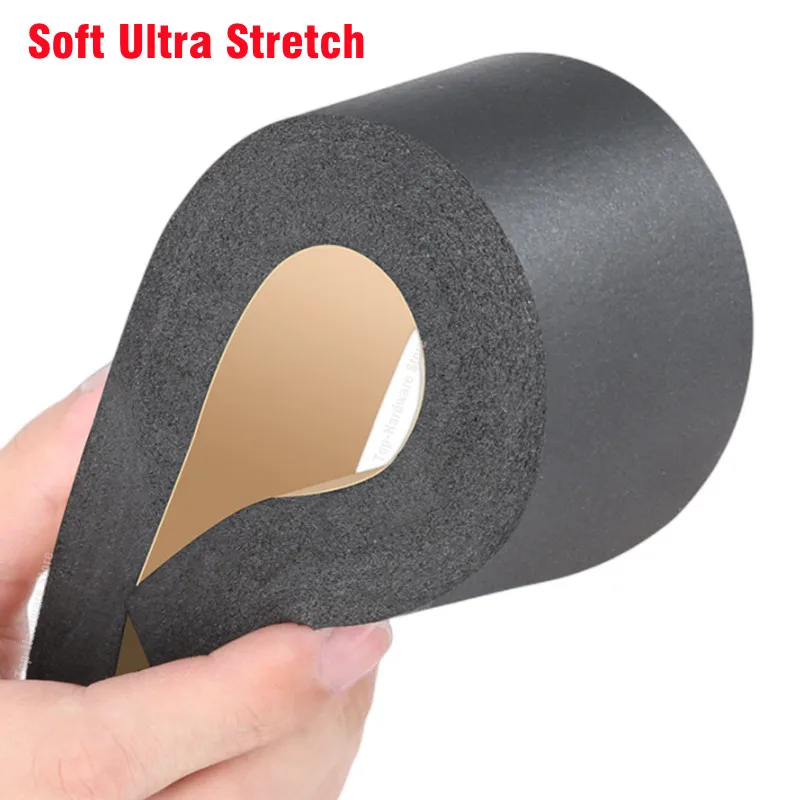 Self-Adhesive Black Foam Rubber Seal Strip - Waterproof, Dust & Soundproof Gasket