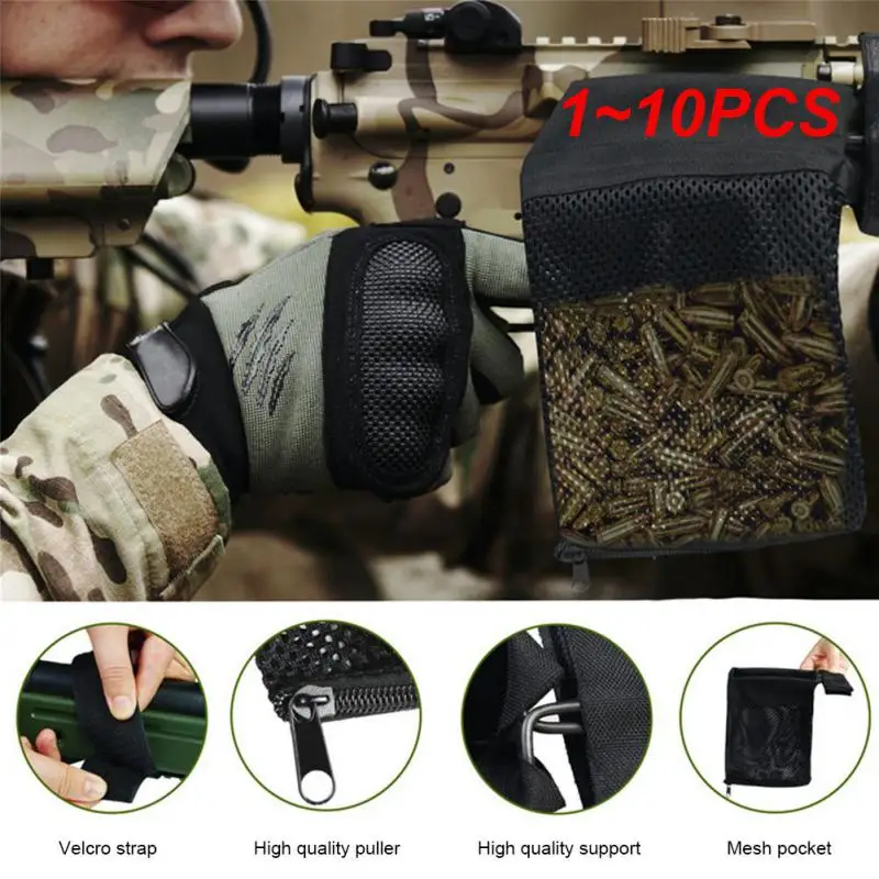 

1~10PCS Bronze Catcher Portable Lightweight Zipper Design High Quality Nylon Upgraded Heat Resistant Mesh Hunting Mesh Bag