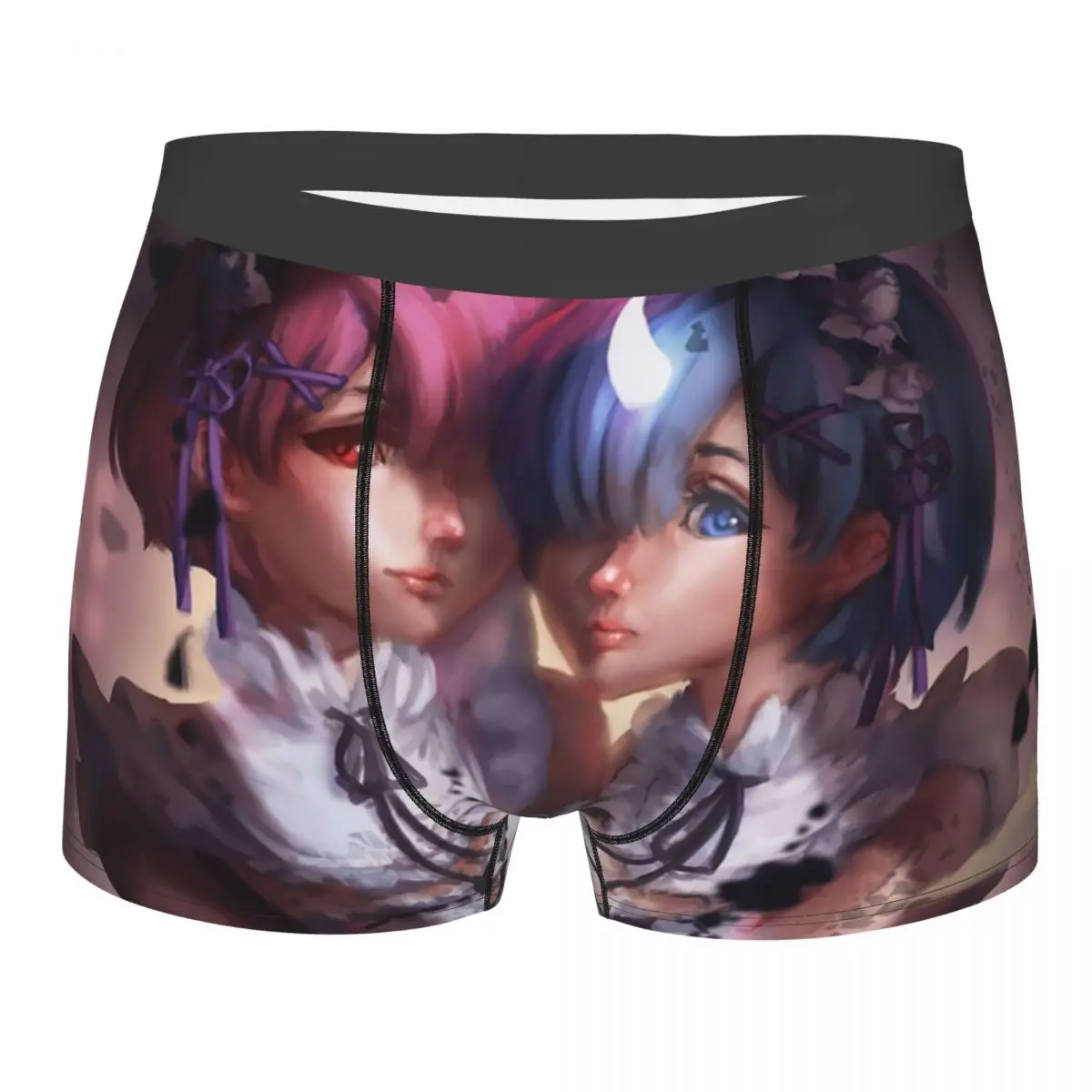 

Male Fashion Anime Novel Re Zero Underwear Boxer Briefs Men Breathbale Shorts Underpants
