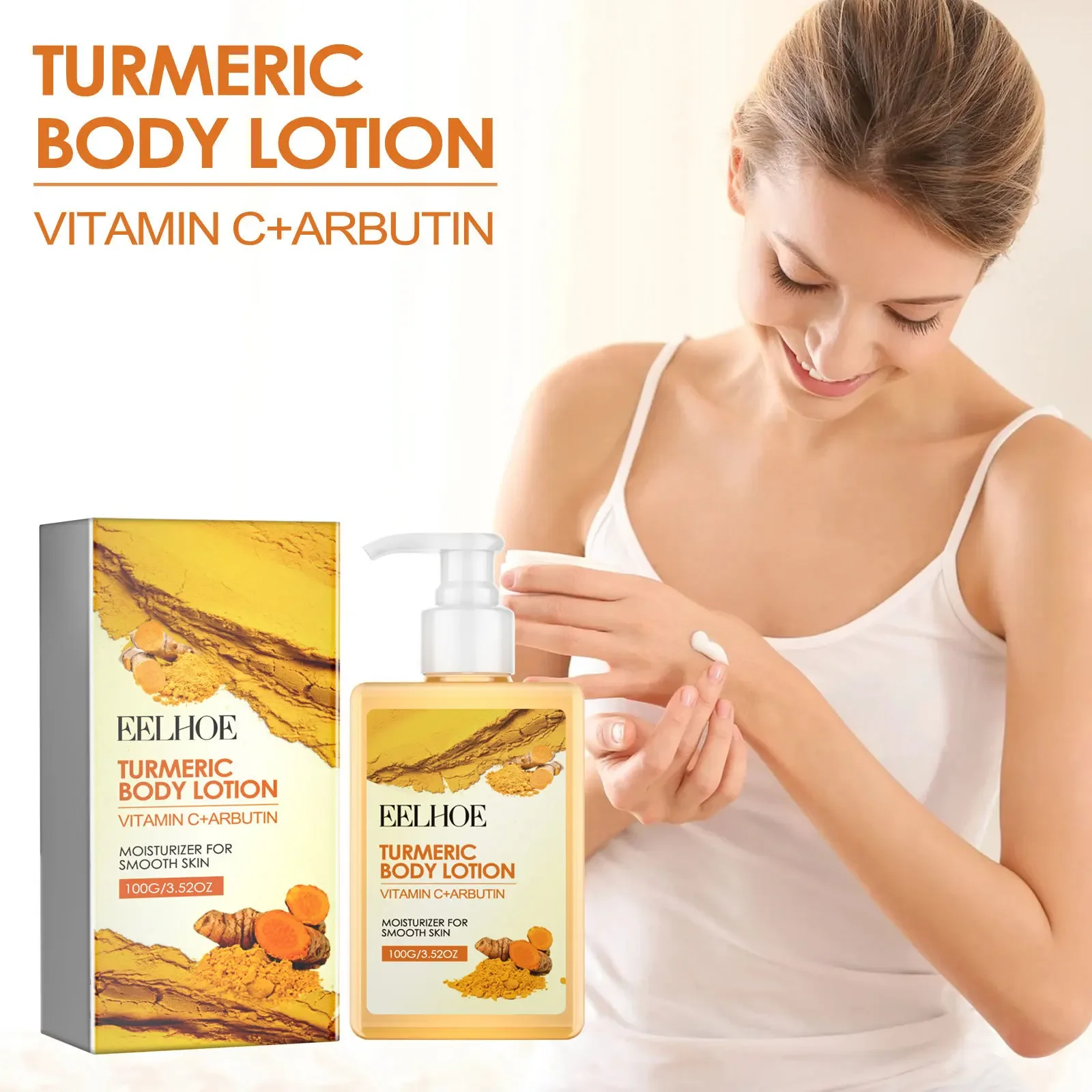 EELHOE Lightening Body Milk Turmeric Chicken Skin Keratosis Pilaris Instant Treatment White Slimming Whitening Cream Body Lotion 3