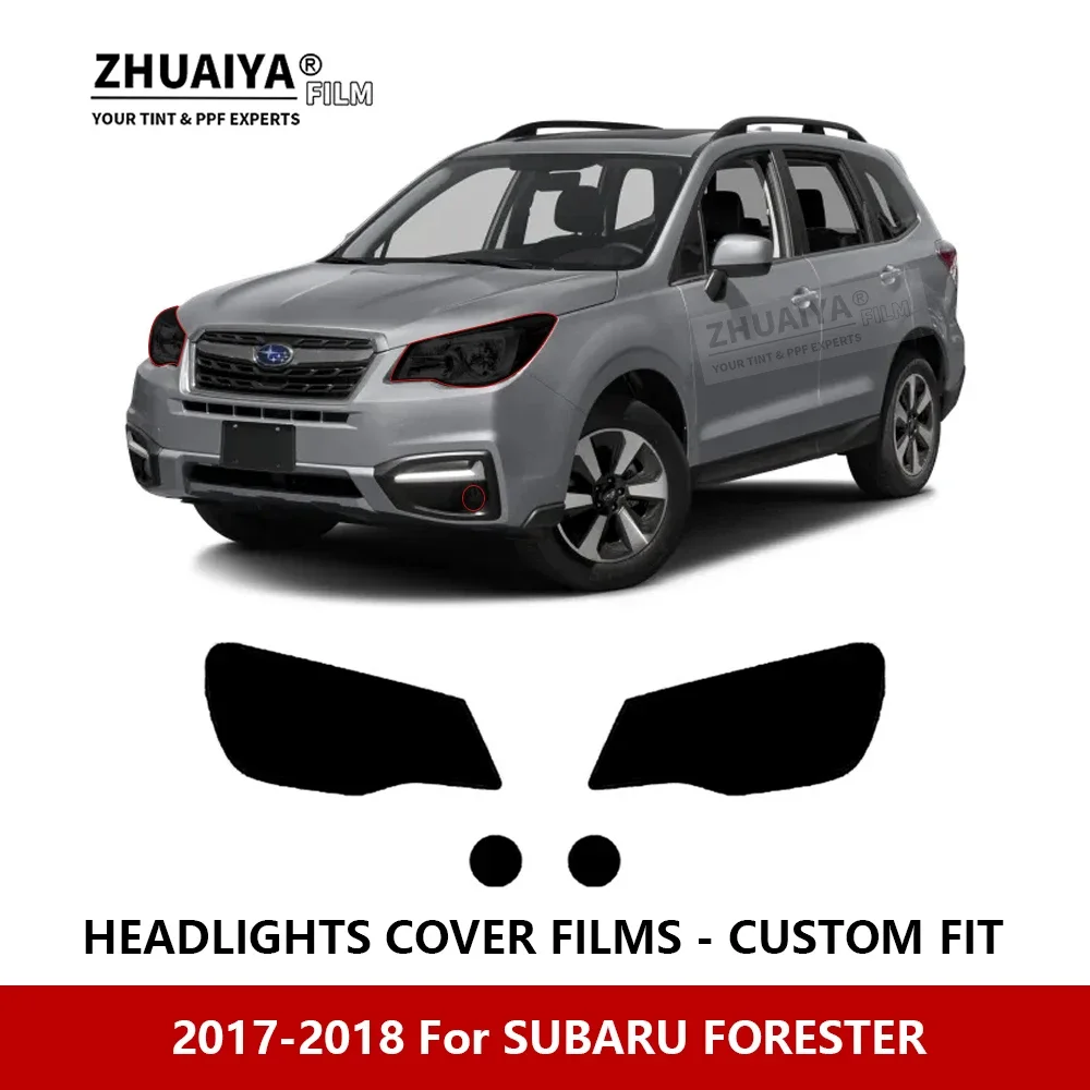 

For SUBARU FORESTER 2017-2018 Car Exterior Headlight Anti-scratch PPF precut Protective film Repair film stickers Accessories