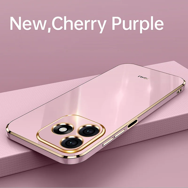 Elegant Plating Fashion Silicone Phone Case - Shockproof Luxury Back Cover