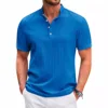 Men's New Summer Trend High-End Striped Casual Short-Sleeved Shirt High Quality Classic Stand Collar Comfortable Fashion sShort- 4