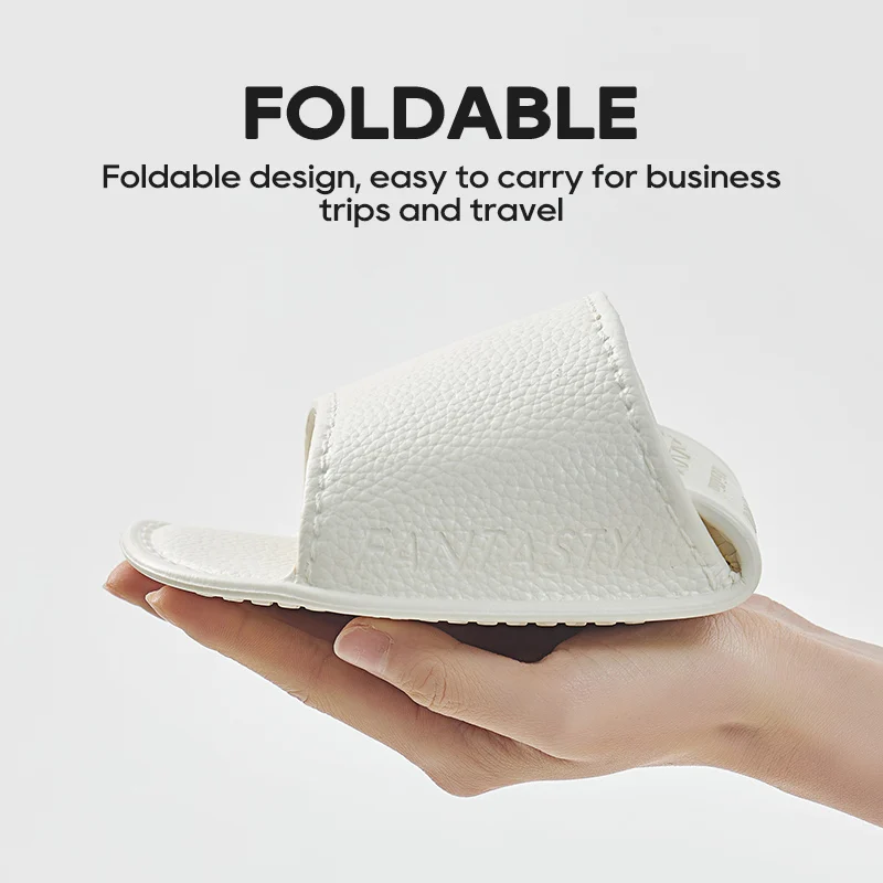 UTUNE Foldable Disposable Travel Slippers for Women Portable Ultra Light Beach&Hotel Slippers for Business Trips&Sanya Travel 6