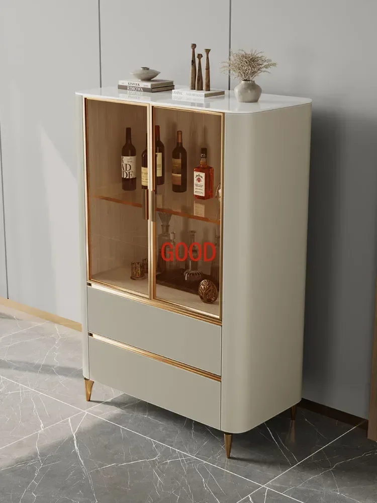 Luxury Vitrina Wine Cabinet Bar Sideboard Bookcase Wine Cabinet Model Display Case Armarios Para Sala Estar Bar Furniture LVWC